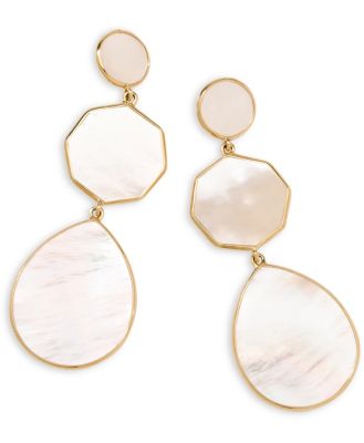 Ippolita 18K Gold Polished Rock Candy Crazy 8's Earrings in Mother-of-Pearl