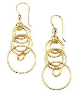 Ippolita 18K Yellow Gold Classico Diamond Multi-Ring Drop Earrings