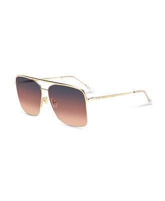 Isabel Marant Rectangular Aviator Sunglasses, 62mm