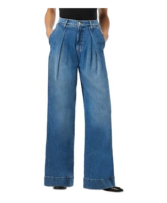 Joe's Jeans The Pleated High Rise Wide Leg Jeans in Awake