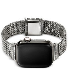 John Hardy Apple Watch Diamond Pave Sterling Silver Bracelet, 18mm