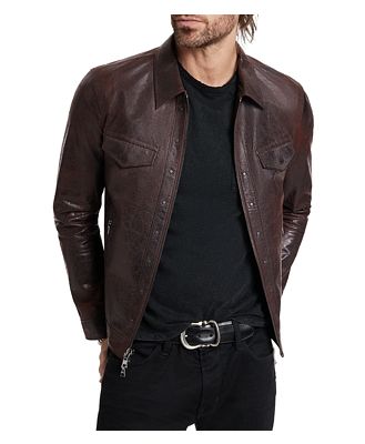 John Varvatos Basswood Leather Jacket