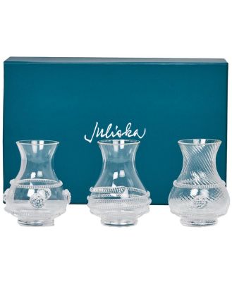 Juliska Mini Bohemian Glass Vases, Set of 3