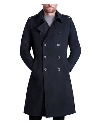 Karl Lagerfeld Paris Regular Fit Double Breasted Coat
