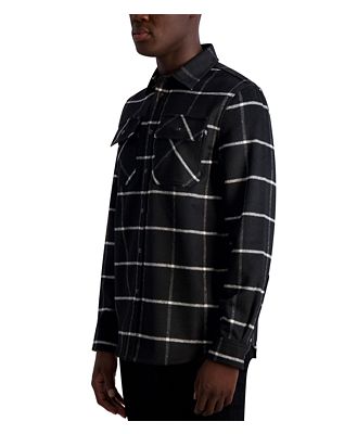 Karl Lagerfeld Paris Slim Fit Long Sleeve Shirt Jacket