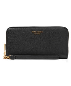 kate spade new york Ava Pebbled Leather Continental Zip Wristlet