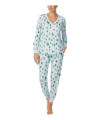kate spade new york Printed Christmas Pajama Set