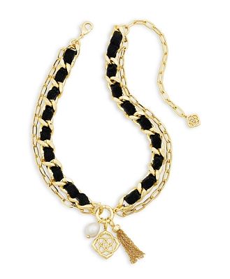 Kendra Scott Everleigh Velvet Double Chain Necklace, 1418