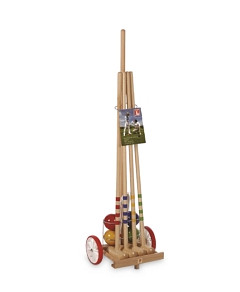 Kettler 4 Player Croquet Set with Trolley