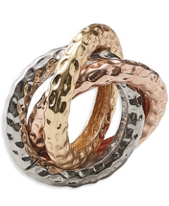 Kim Seybert Trinity Napkin Ring in Multi, Set of 4 in a Gift Box