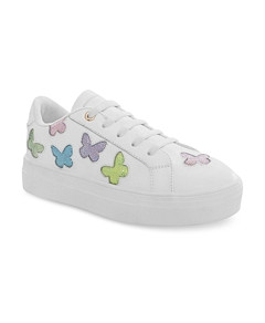 Kurt Geiger London Girls' Mini Laney Butterfly Sneakers - Toddler