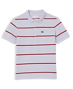 Lacoste Boys' Cotton Petit Pique Stripe Polo Shirt - Little Kid, Big Kid