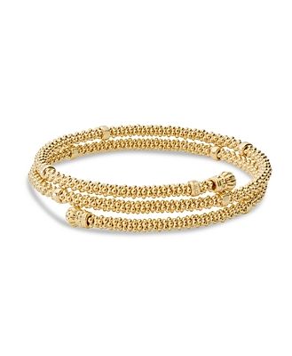 Lagos Caviar Gold Collection 18K Gold Coil Bracelet