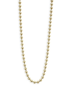 Lagos Men's 18K Yellow Gold Anthem Ball Chain Necklace, 22 - 100% Exclusive