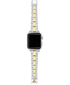 Lagos Smart Caviar Sterling Silver 18K Gold Apple Watch Bracelet, 38-44mm