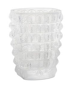 Lalique Crocodile Crystal Vase