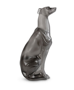 Lalique Limited Edition Crystal Greyhound Gray Figurine