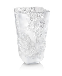 Lalique Pivoines Large Vase
