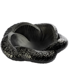 Lalique Serpent Bowl, Black