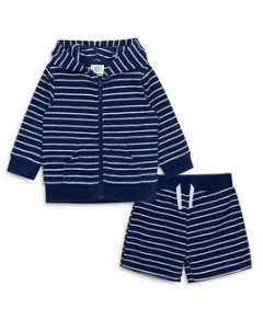 Little Me Boys' Striped Cover Up Set - Baby