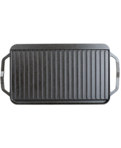 Lodge Chef-Style Reversible Cast Iron Griddle Grill Pan