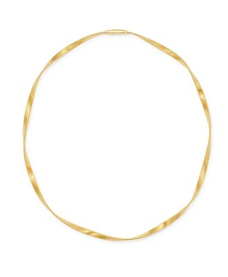 Marco Bicego 18K Yellow Gold Marrakech Twisted Collar Necklace, 16.5