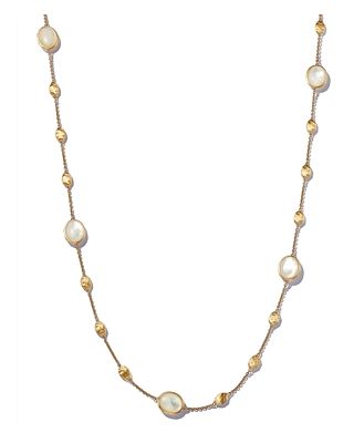 Marco Bicego 18K Yellow Gold Siviglia Mother Of Pearl Long Necklace, 36 - 150th Anniversary Exclusive