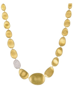 Marco Bicego Diamond Lunaria Collar Necklace in 18K Gold, 16.5