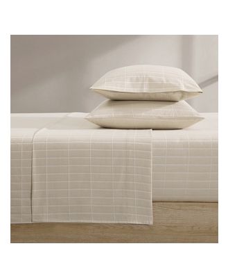 Marimekko Pieni Tiiliskivi Beige Cotton Sheet Set