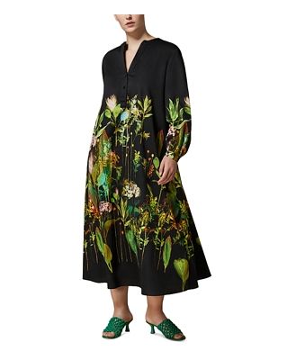 Marina Rinaldi Garbata Floral Print Dress