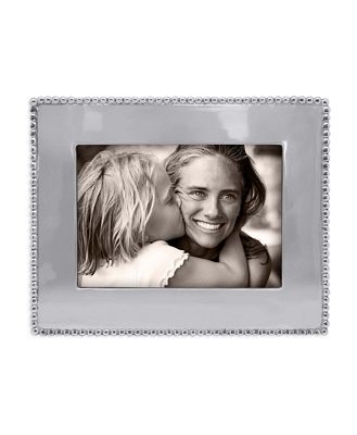 Mariposa Beaded Engravable Picture Frame, 5 x 7