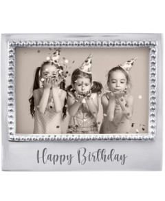 Mariposa Happy Birthday Beaded Frame, 4 x 6