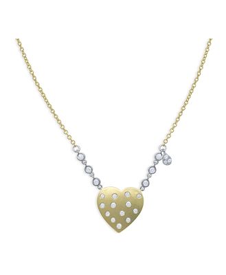 Meira T 14K Yellow Gold & Diamond Heart Necklace