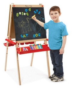 Melissa & Doug Deluxe Magnetic Standing Art Easel- Ages 3+