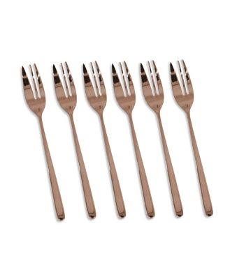Mepra Linea Pvd Bronze Cake Forks, Set of 6