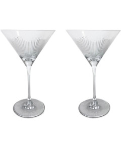 Michael Wainwright Berkshire Martini Glass, Set of 2