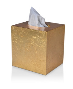 Mike and Ally Eos Gold Leaf Tissue Box