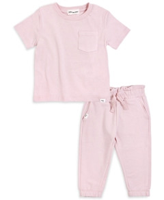 Miles the Label Girls' Short Sleeved Tee & Pants Set - Baby