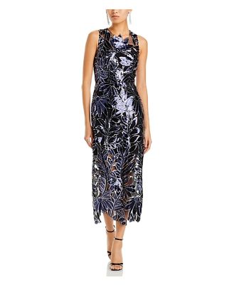 Milly Kinsley Floral Sequin Dress
