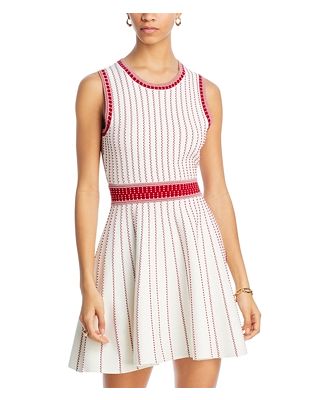Milly Vertical Textured Knit Dress