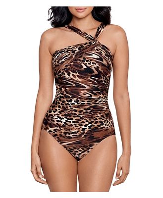Miraclesuit Ocicat Europa Printed One Piece Swimsuit