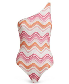 Missoni One Shoulder One Piece Swimsuit