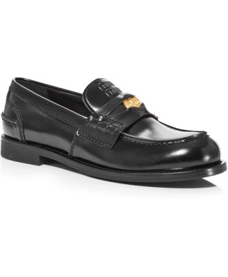 Miu Miu Women's Penny Coin Loafers