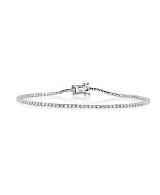 Moon & Meadow 14K White Gold Diamond Tennis Bracelet