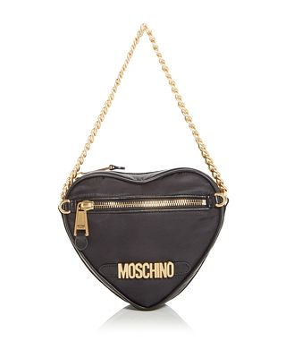 Moschino Heart Shape Nylon Shoulder Bag