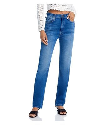 Mother High Rise Straight Jeans in Hue Are You