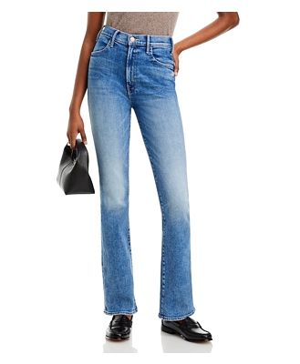 Mother The Hustler Sneak High Rise Bootcut Jeans in On The Road