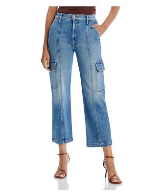 Mother The Rambler Cargo Ankle Jeans in Riding the Cliffside - 100% Exclusive