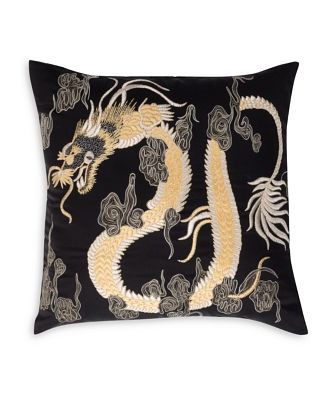 Natori Luxe Charm Dragon Pillow, 18 x 18
