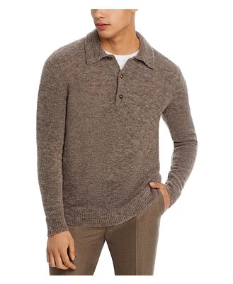 NN07 Alfie Boucle Collared Sweater